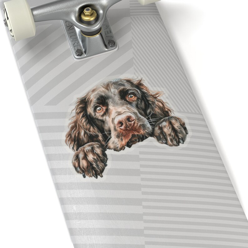 Boykin Spaniel Sticker, Peeking Dog Waterproof Vinyl Sticker For Laptop Water Bottle Phone Wall Car Window Decal Gift image 5