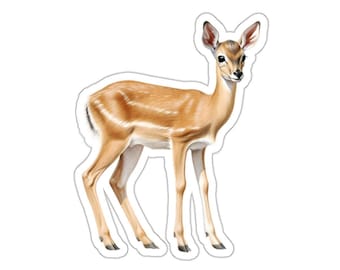 Deer Sticker, Fawn Sticker, Cute Animal Stickers, Gift for Deer Lover, Vinyl Stickers, Waterproof Stickers, Laptop Stickers