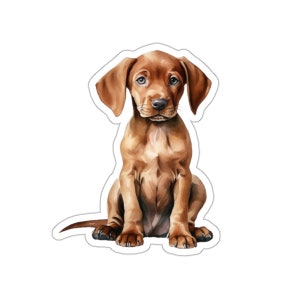 Vizsla Welpe Aufkleber, niedlicher Hund wasserdichte Vinyl Aufkleber für Laptop Wasserflasche Telefon Wand Auto Fenster Aufkleber Kawaii Haustier Geschenk
