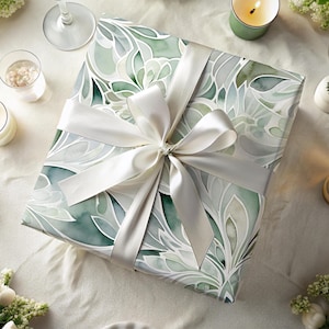 Sage Green Gift Wrapping Paper