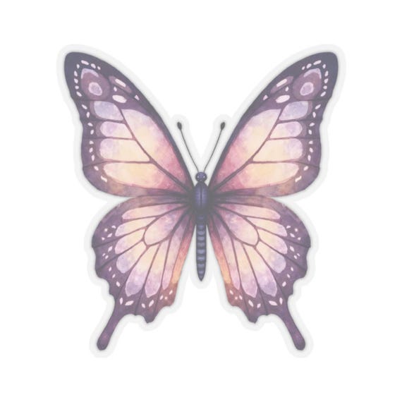 40 Violette Schmetterlings-Aufkleber Aus PET – Wasserdicht, Für Scrapbooking, Laptop & Handyhüllen (20 Designs)