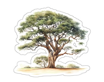 Majestic Tree Vinyl Sticker, Glossy Waterproof Tree Decal, Perfect Laptop Sticker, Great Gift for Nature Lovers