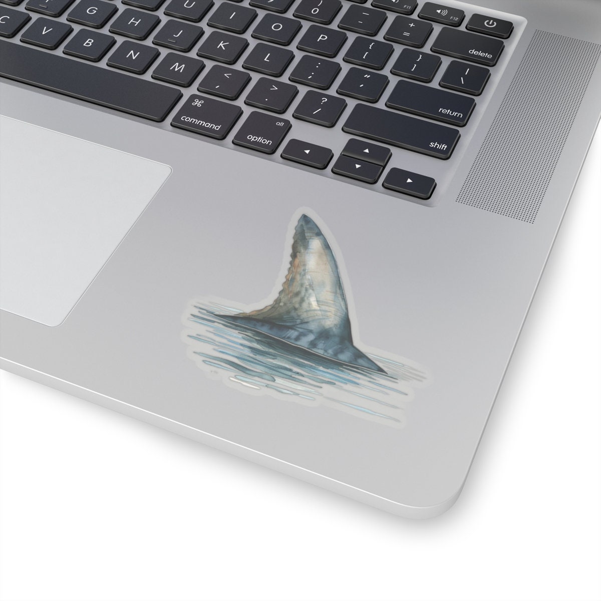 Shark Fin Sticker, Waterproof Vinyl Decal, Laptop, Water Bottle - Etsy