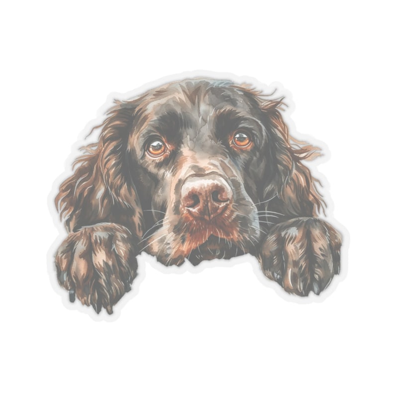 Boykin Spaniel Sticker, Peeking Dog Waterproof Vinyl Sticker For Laptop Water Bottle Phone Wall Car Window Decal Gift image 9