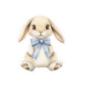 Bunny Stickers, Rabbit Decals, Cute Animal Stickers, Easter Gift for Kids, Laptop Decals, Waterproof Stickers