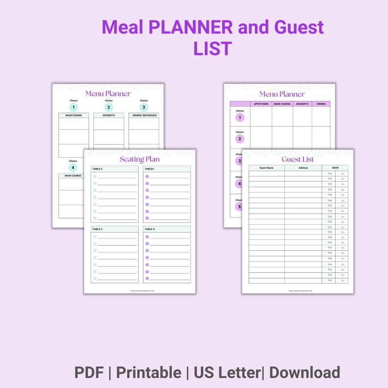 Party Planner, Event Planner, Party Planning, Printable Party Planner ...