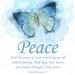 Women’s Christian Faith Butterfly Bible Verse - Peace – Philippians 4:7 ...