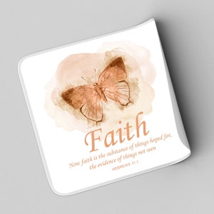 Women’s Christian Faith Butterfly Bible Verse - Faith – Hebrews 11:1 ...