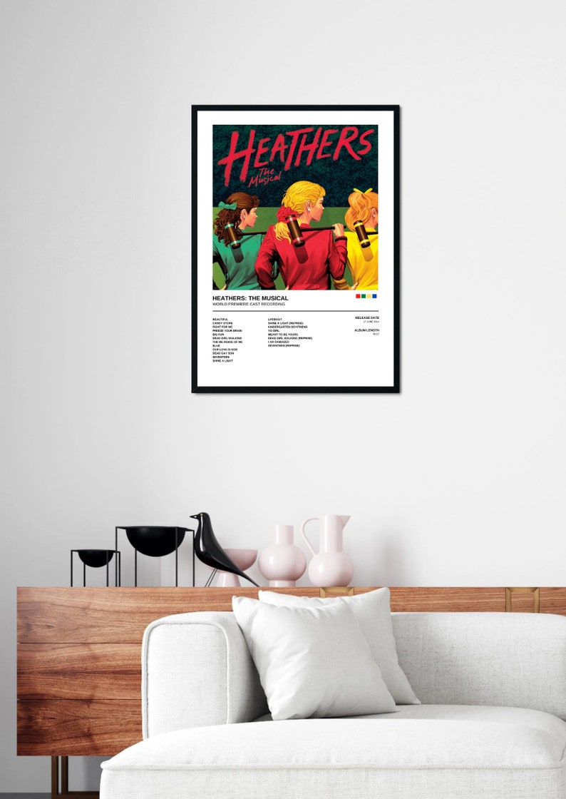HEATHERS World Premiere Cast Recording Poster Print Etsy Australia