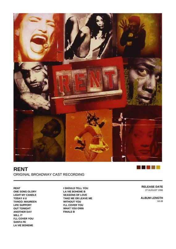 Rent Original Cast Poster