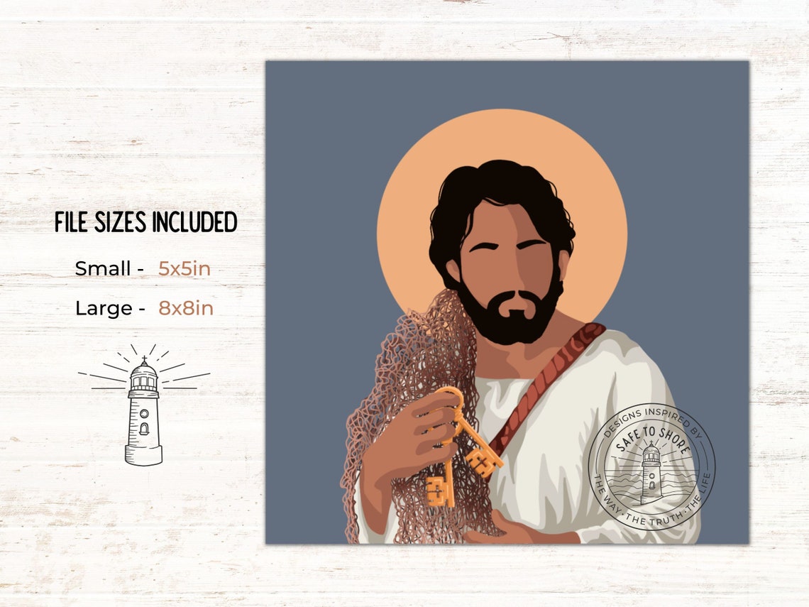 St. Peter Illustration Digital Download - Etsy