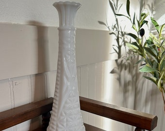 White Milk Glass Vase