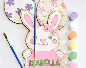 Easter DIY Craft Paint Kit | Easter Basket Stuffers for Girls and Boys | Paint Kit Personalization | Custom Name Paint Kit | Easter Bunny