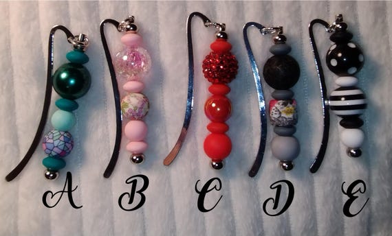 Beaded Bookmarks, custom gifts, unique gifts, book lover gifts, bridesmaid gifts, fun bookmarks, teacher gifts, bookmark