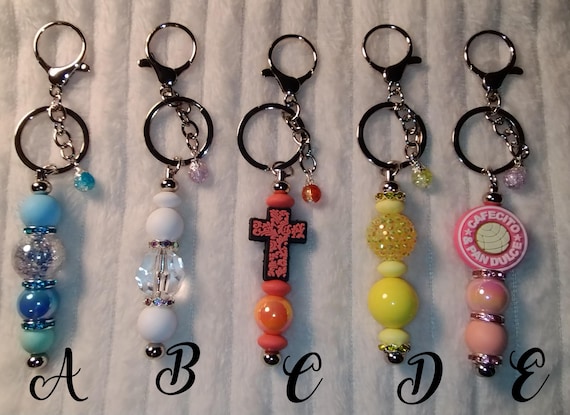 Keychain, beaded keychain, Boho Style Keychain, Purse Charm, Beads, Gift for Her, Unique Gift idea