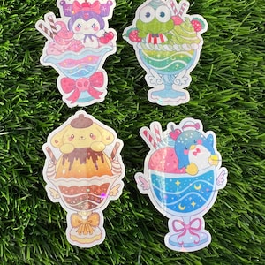 Animal Family ice cream stickers
