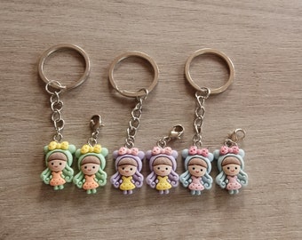Polymer Clay Charms Handmade Kawaii Accessories for Bags and Jewelry, Cute Tiny Gifts for Friends