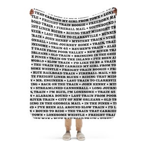 33 BMFS Train Songs Sherpa Decke, BMFS Fan Geschenke, Bluegrass Geschenke, BMFS Haushaltswaren