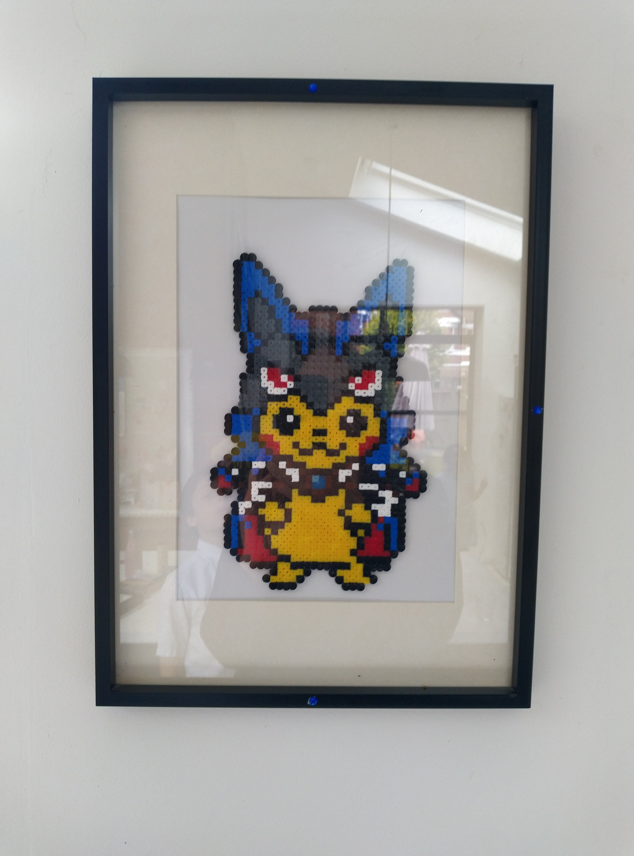 Riolu Lucario Mega Lucario Pokemon Perler Bead Fuse 