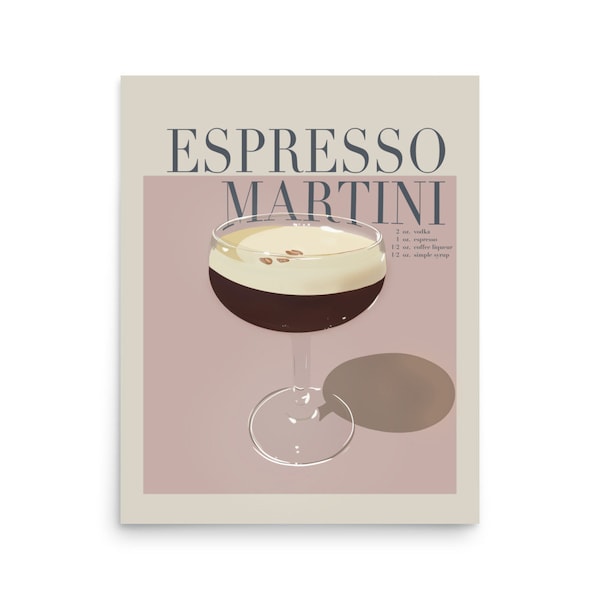 ESPRESSO MARTINI - Impresión de arte