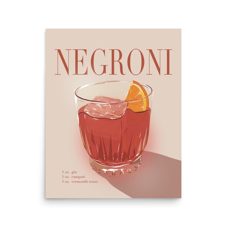 NEGRONI Art Print - Etsy