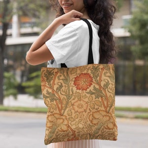 Tote Bag Vintage William Morris Designer, Tapestries And Wallpapers, Met Museum Collection, Graphic Nature, Poet And Paper Maker, 1890&#39;s