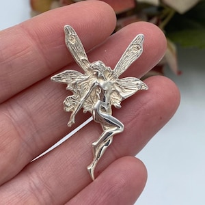 Vintage Sterling Silver ‘Fairy Brooch’ - Beautiful Art Noveau inspired - ‘Mid Summer Nights Dream’ - Shakespeare Queen of Fairies - Ref 9