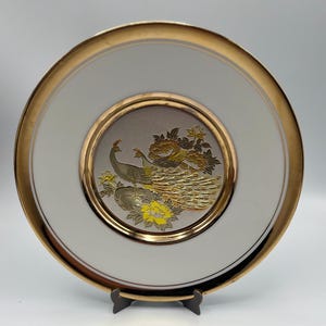 Vintage ART OF CHOKIN Decorative Plate - Japanese Porcelain Plate