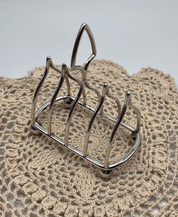 ヴィンテージ エルキントン シルバープレート トーストラック：レトロ