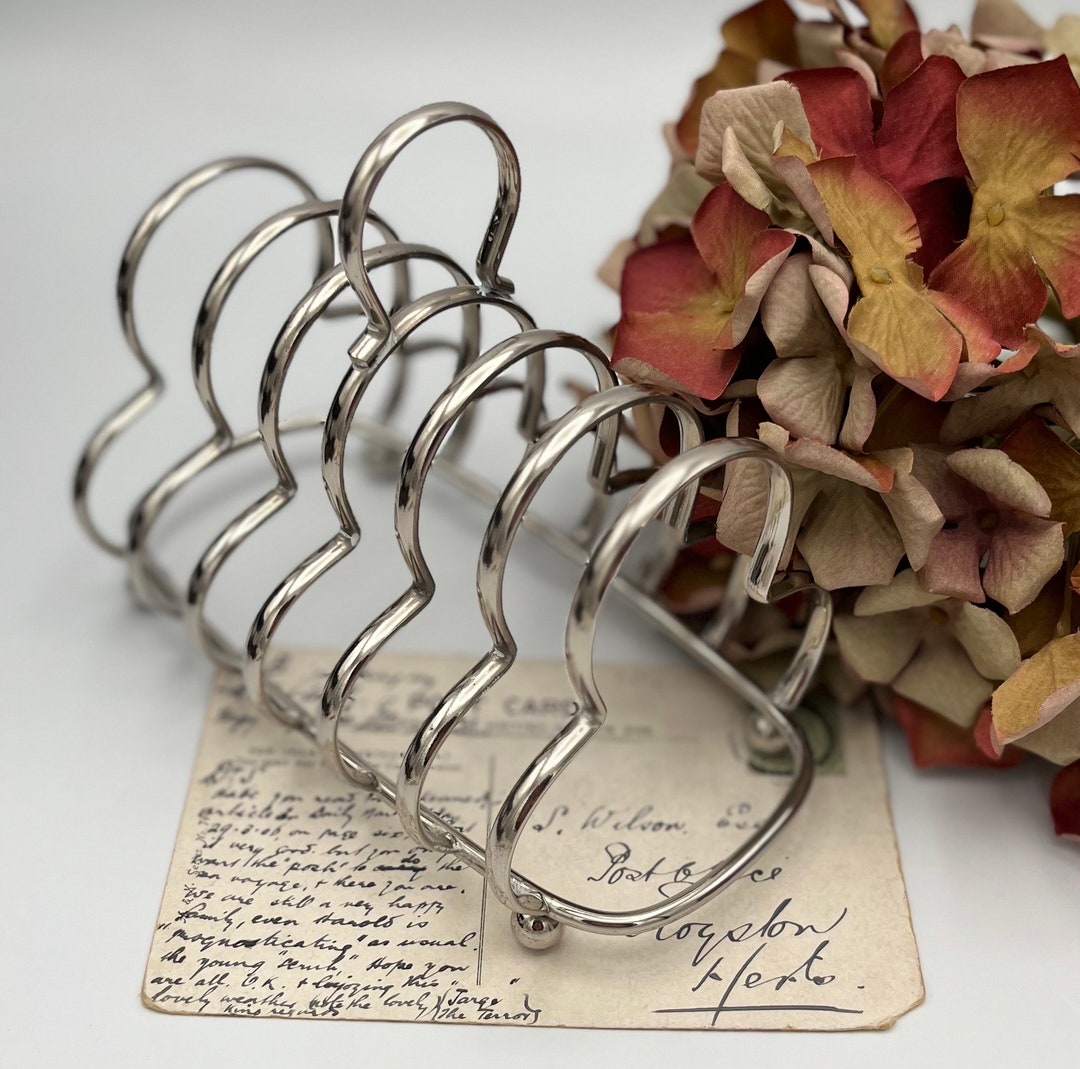 Silver Letter Rack Vintage Toast Rack: Silver Metal Letter Holder, Made in England - Etsy