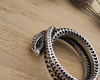 Original & Collectable Gucci Icon Ring, Sterling Silver Snake Ring