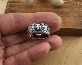 Authentic Gucci Tiger Head Ring – Sterling Silver 925 – Gucci