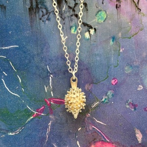 Vintage Sterling Silver Hedgehog Charm Pendant: Nature Jewelry