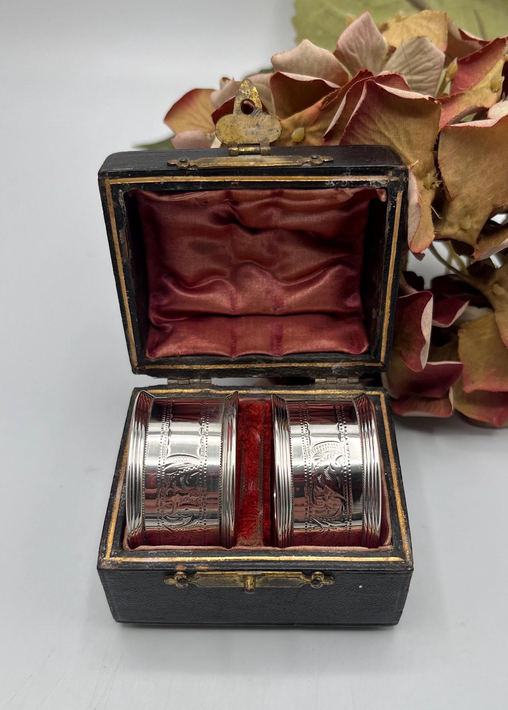 アンティーク スターリングシルバー ナプキンリング - チェスター