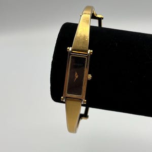 Stunning Women’s Vintage GUCCI 1500L Bangle Watch – Original Collectable Gucci – Authentic – Swiss Made – Horsebit Clasp – Late 1990s *Ref 8