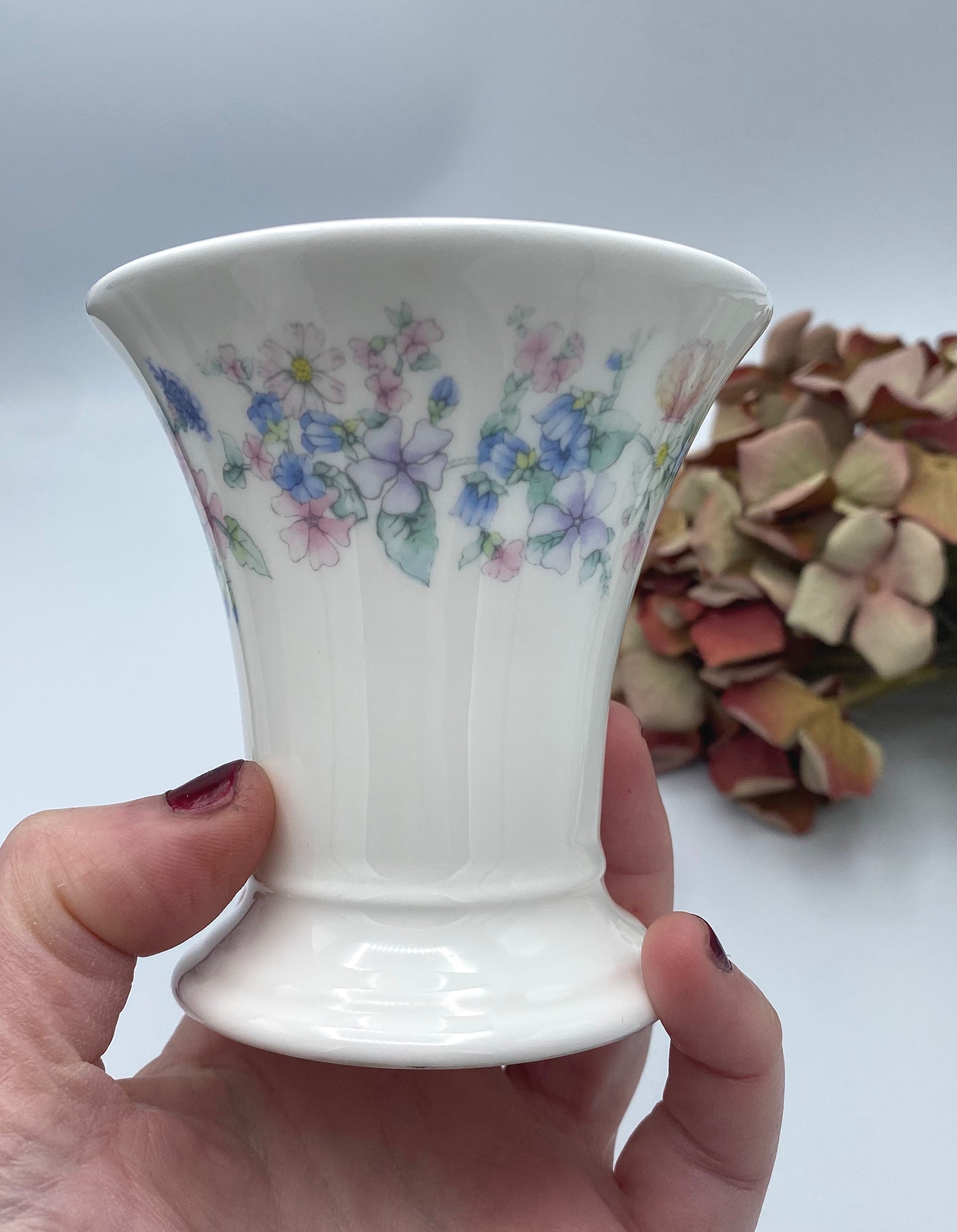 Vintage Wedgwood ANGELA Vase Fine Bone China - Manufacturer 