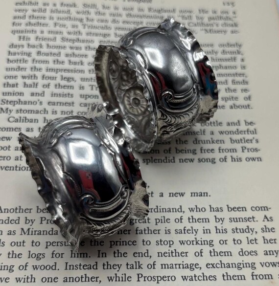 イギリスアンティーク 純銀製 ナフキンリング シェフィールド刻印