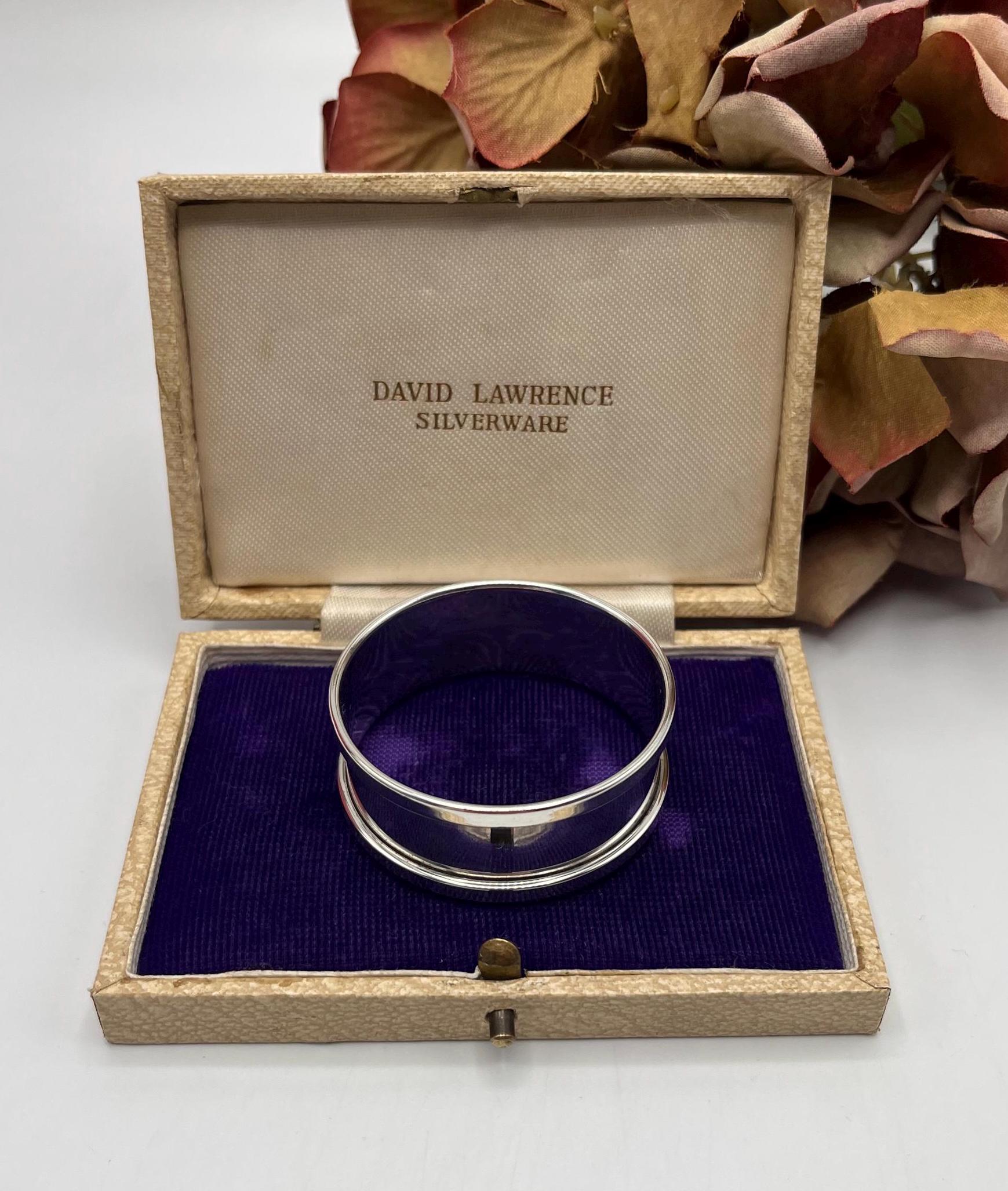 ヴィンテージ スターリングシルバー ナプキンリング：バーミンガム