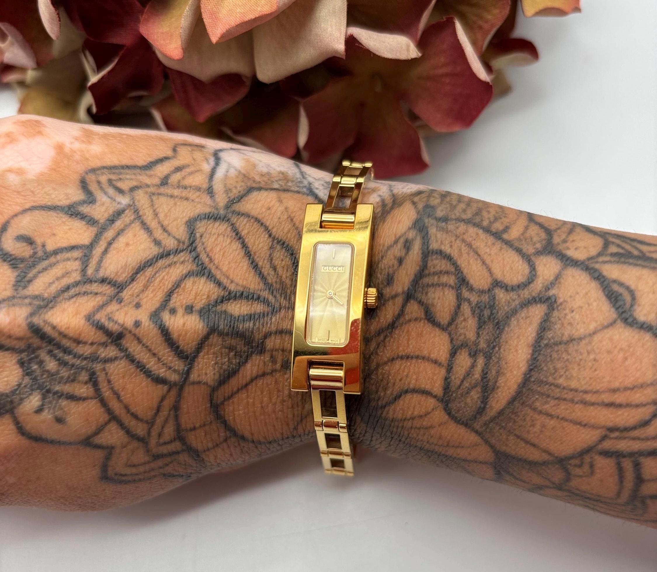 Vintage GUCCI 3900L Gold-tone Watch – Swiss Quartz – Retro