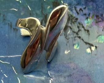 Vintage david andersen norvège bague moderniste réglable en argent sterling