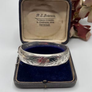 Vintage Sterling Silver Bangle: Excalibur Harrods, Birmingham 1971