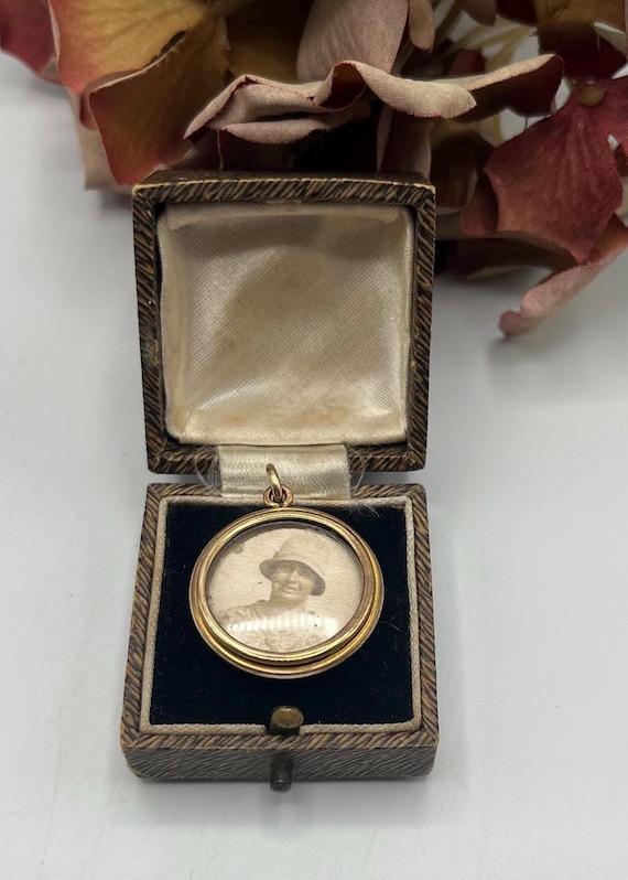 Antique Médaillon Français en Pomponne Porte Ph