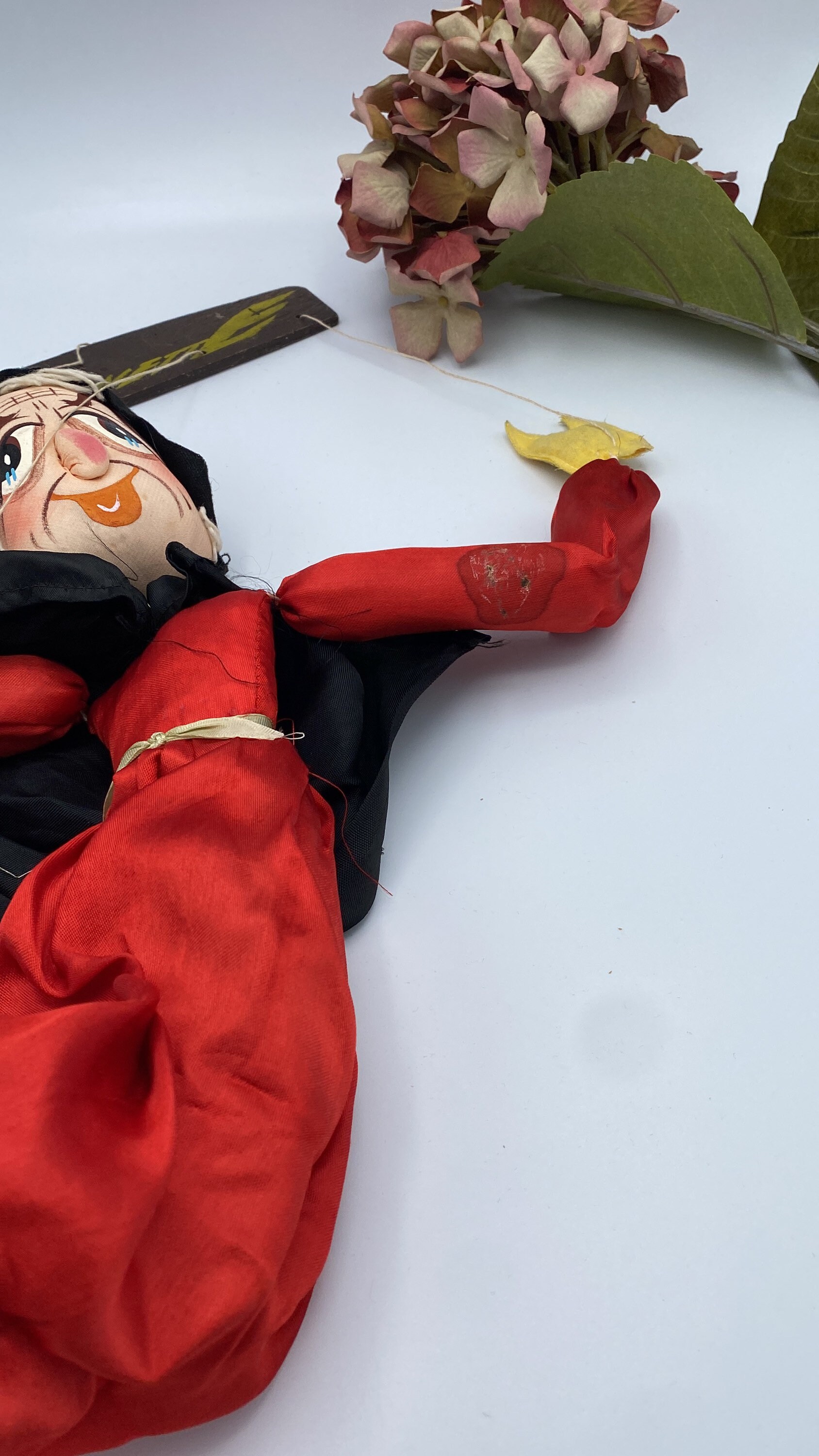 Vintage Witch Marionette Puppet With Wooden Handle (50cm) - Etsy