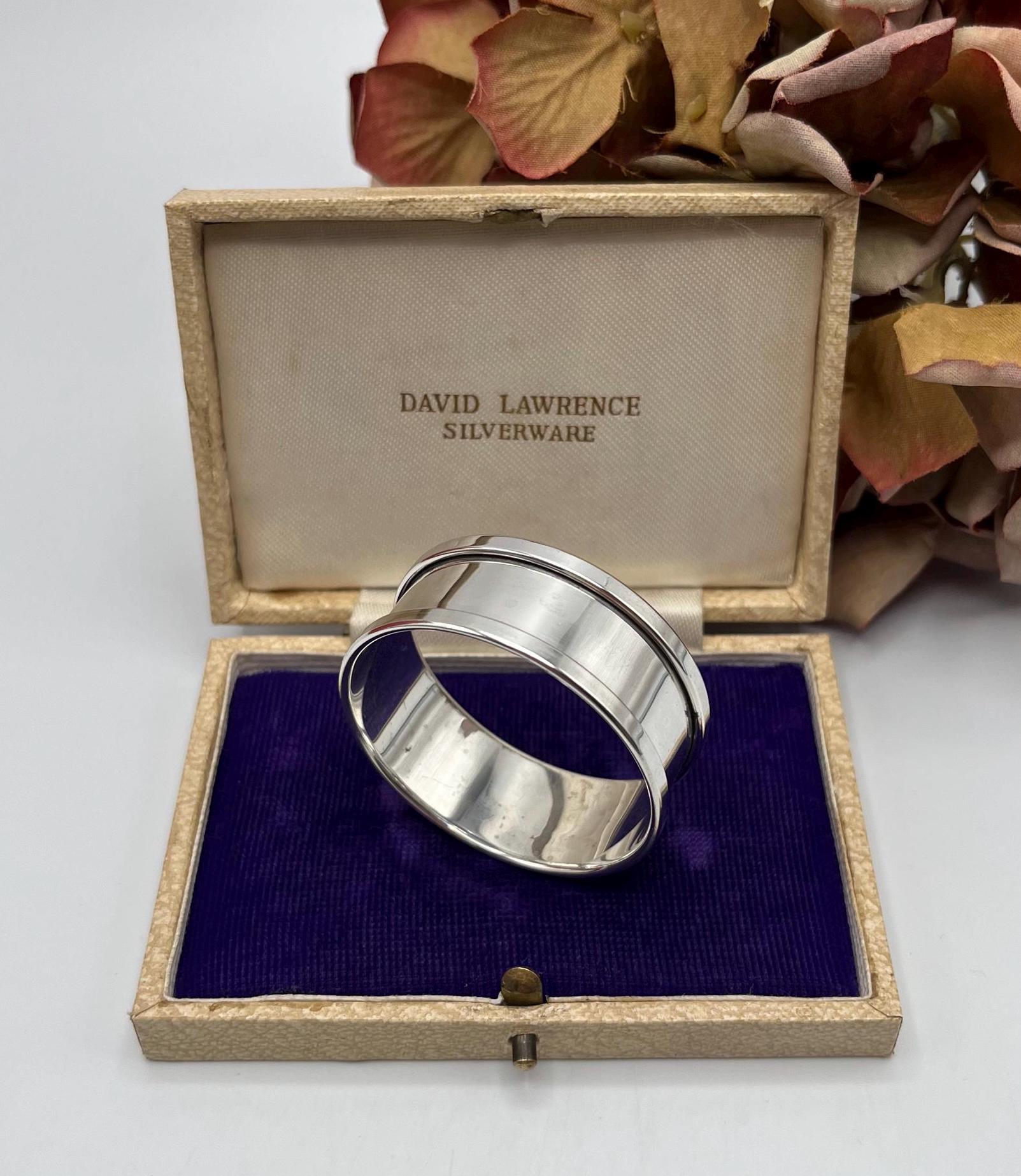 ヴィンテージ スターリングシルバー ナプキンリング：バーミンガム