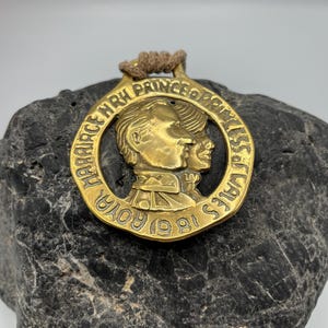 Vintage Horse Brass: Prince Charles & Diana Wedding Commemoration