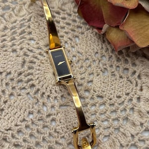 Stunning Women’s Vintage GUCCI 1500L Bangle Watch – Original Collectable Gucci – Authentic – Swiss Made – Horsebit Clasp – Late 1990s *Ref13