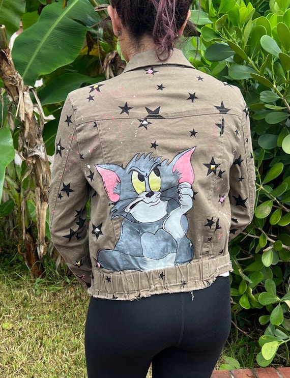 Hand Painted Tom & Jerry Jacket 