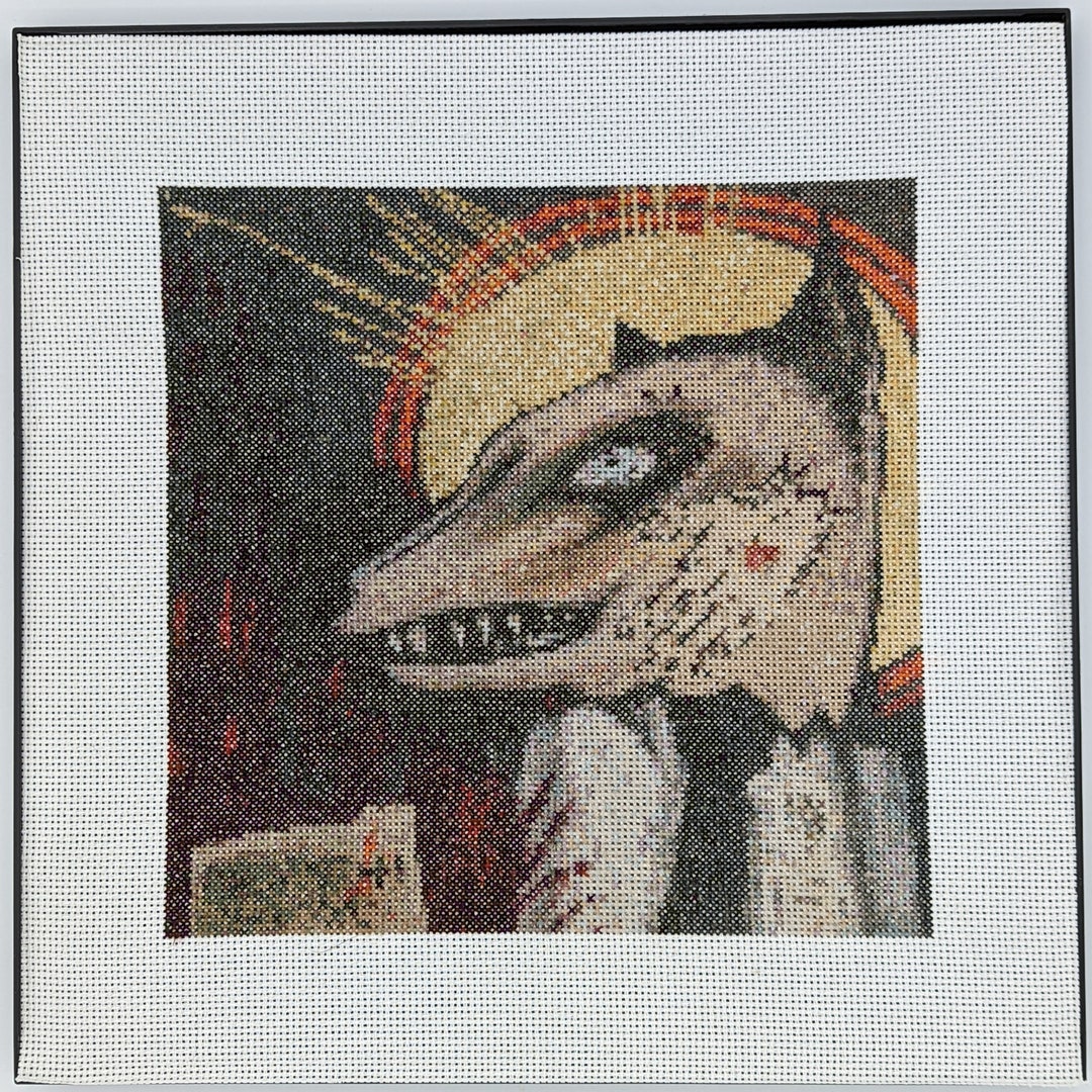 AJJ Knife Man 2011 Cross Stitch Etsy