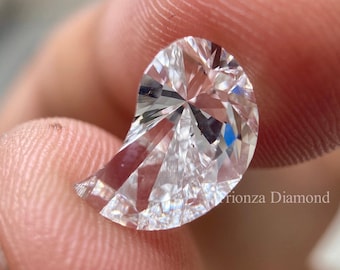 Aurora Pear Custom Cut CVD Diamond | Unique Teardrop Lab Grown Diamond | High Brilliance Designer Stone for Engagement Rings