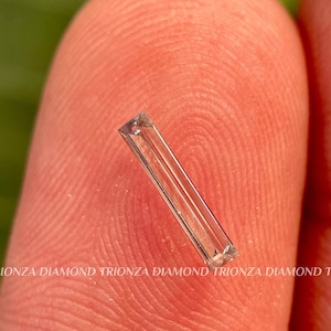 Länglicher Diamant im Baguetteschliff, 0,23 ct im Baguetteschliff, Labordiamant, Einzeldiamant für Verlobungsring